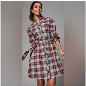 NWT Plaid Holiday Dress 12 UNTUCKit